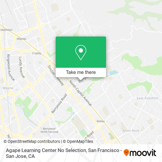 Agape Learning Center No Selection map