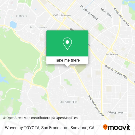 Mapa de Woven by TOYOTA