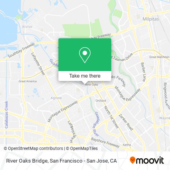 River Oaks Bridge map