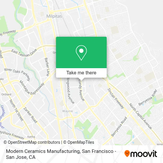 Modern Ceramics Manufacturing map