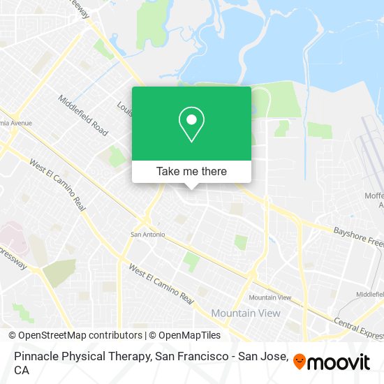 Pinnacle Physical Therapy map