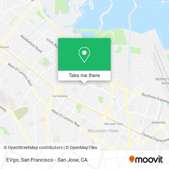 Mapa de EVgo