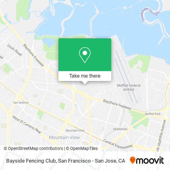 Mapa de Bayside Fencing Club