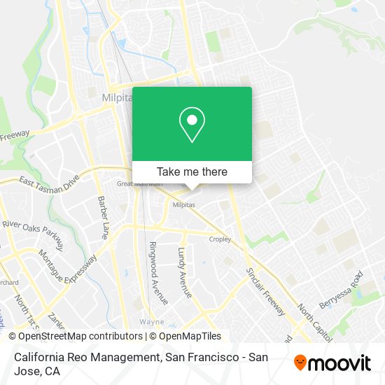 Mapa de California Reo Management