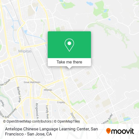 Mapa de Antelope Chinese Language Learning Center