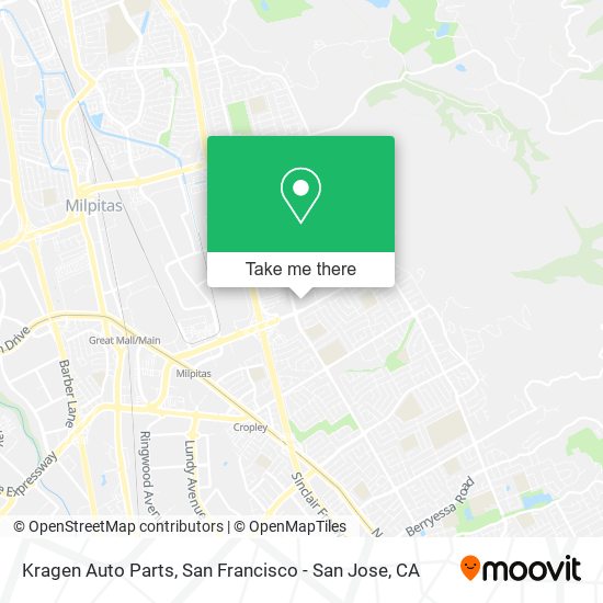 Kragen Auto Parts map