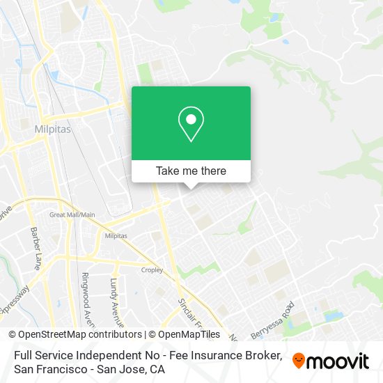 Mapa de Full Service Independent No - Fee Insurance Broker