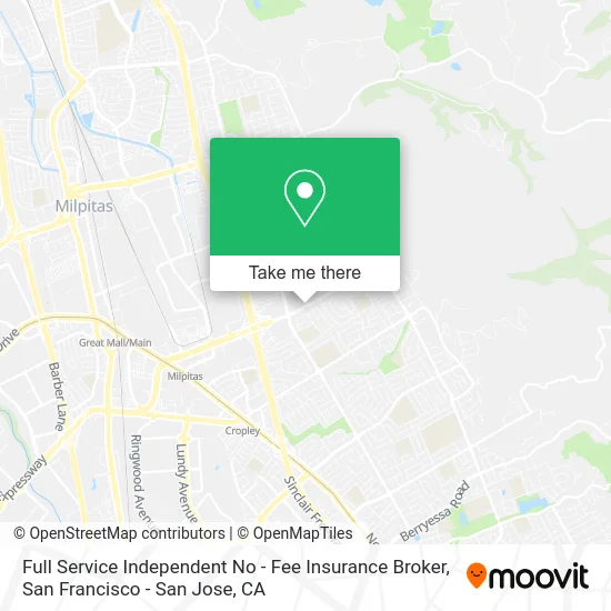 Full Service Independent No - Fee Insurance Broker map