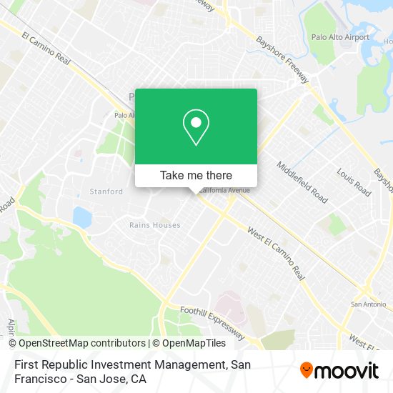 First Republic Investment Management map