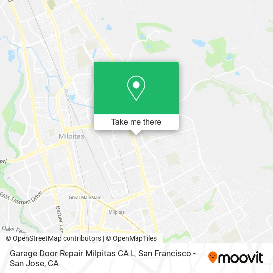 Garage Door Repair Milpitas CA L map
