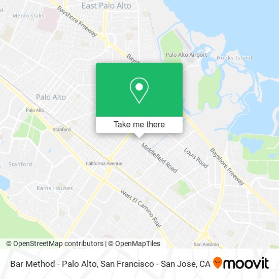 Mapa de Bar Method - Palo Alto