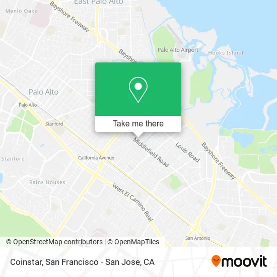 Mapa de Coinstar