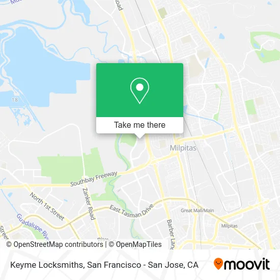 Keyme Locksmiths map