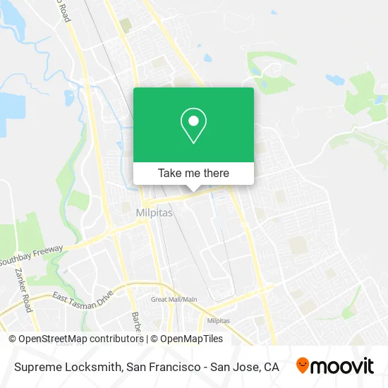 Mapa de Supreme Locksmith
