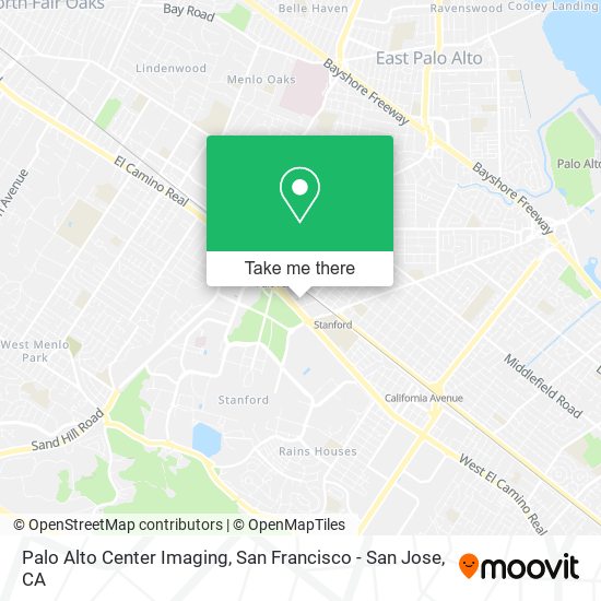 Palo Alto Center Imaging map