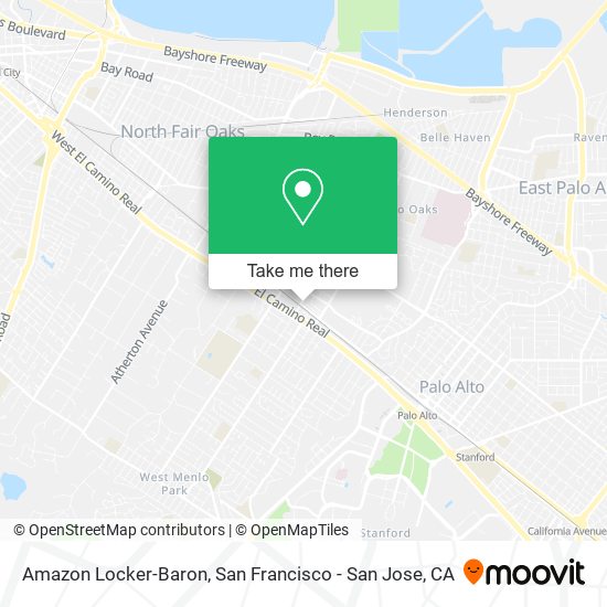 Amazon Locker-Baron map