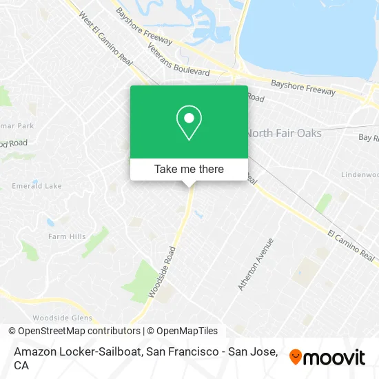 Amazon Locker-Sailboat map