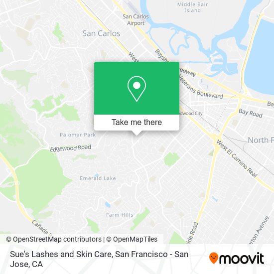 Sue's Lashes and Skin Care map