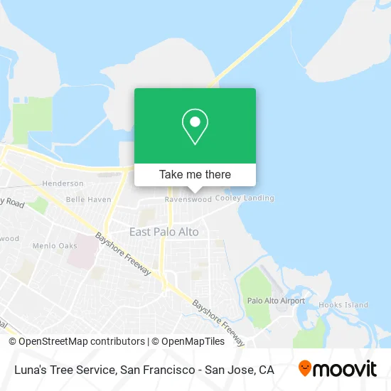 Luna's Tree Service map