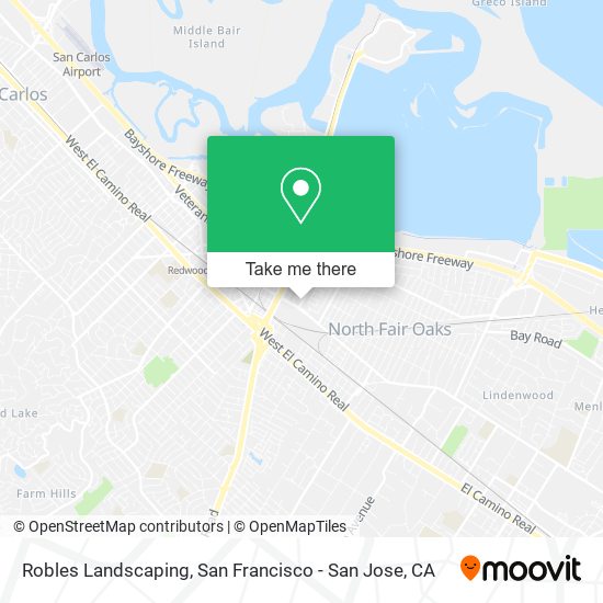 Robles Landscaping map