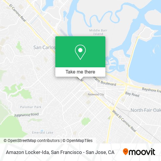 Amazon Locker-Ida map