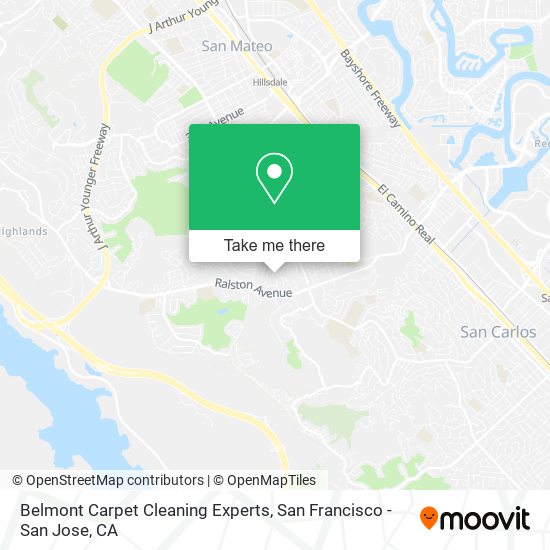 Belmont Carpet Cleaning Experts map