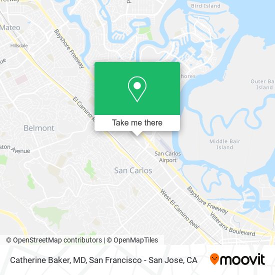 Catherine Baker, MD map