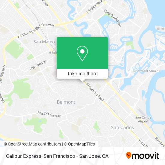 Mapa de Calibur Express