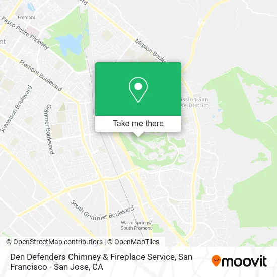 Den Defenders Chimney & Fireplace Service map