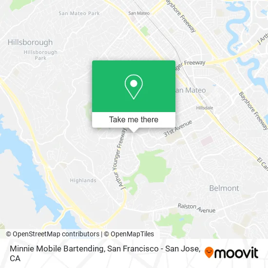 Minnie Mobile Bartending map