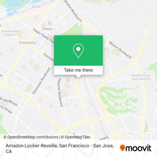Mapa de Amazon Locker-Reveille