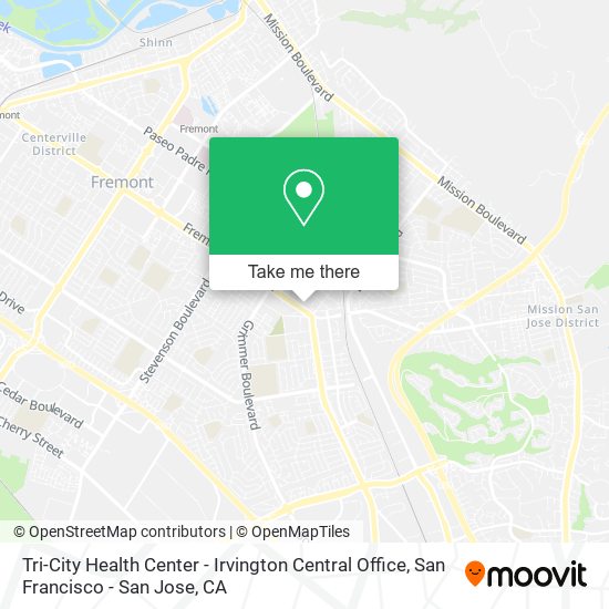 Tri-City Health Center - Irvington Central Office map