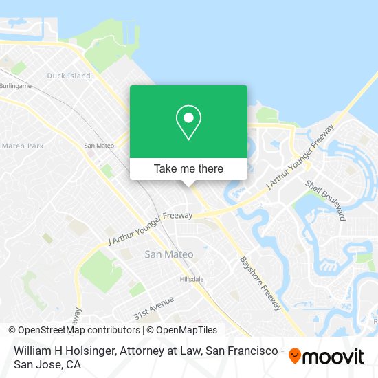 William H Holsinger, Attorney at Law map