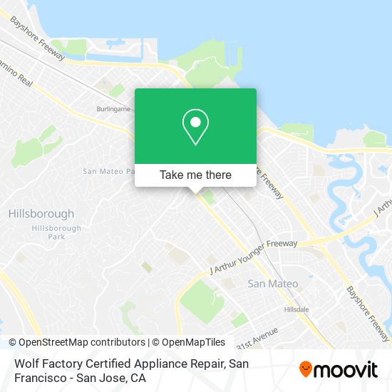 Mapa de Wolf Factory Certified Appliance Repair