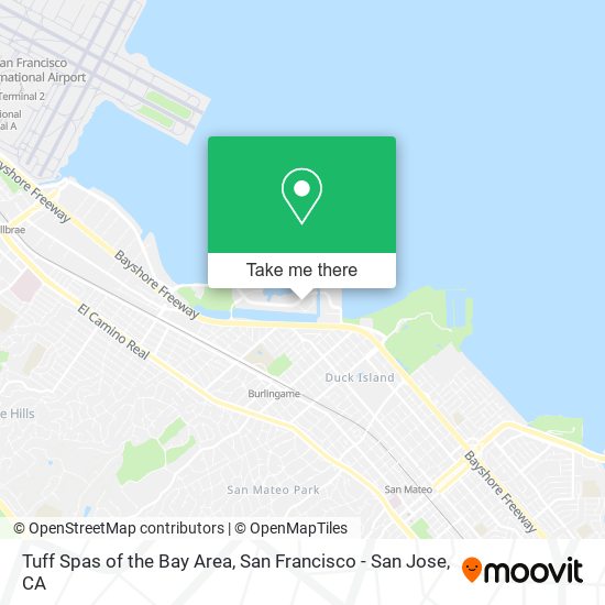 Mapa de Tuff Spas of the Bay Area