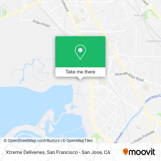 Xtreme Deliveries map