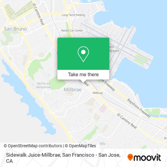 Sidewalk Juice-Millbrae map