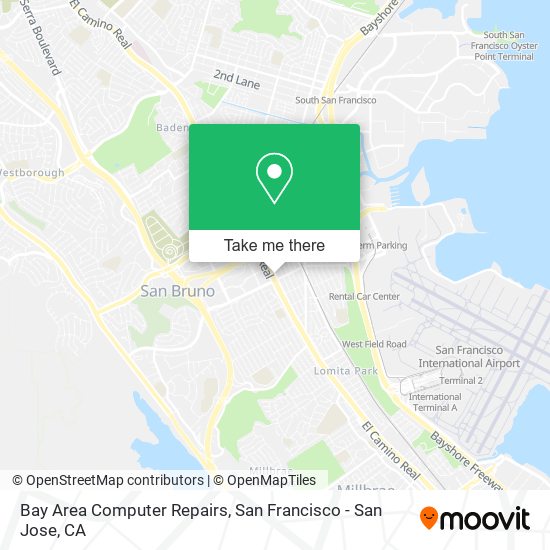 Mapa de Bay Area Computer Repairs