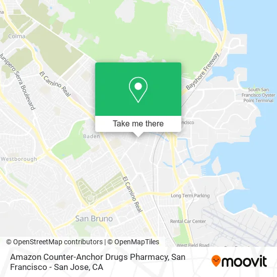 Mapa de Amazon Counter-Anchor Drugs Pharmacy