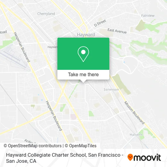 Hayward Collegiate Charter School map