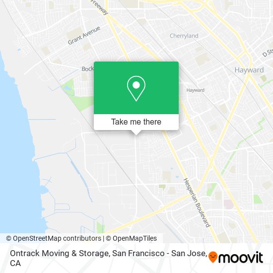 Ontrack Moving & Storage map