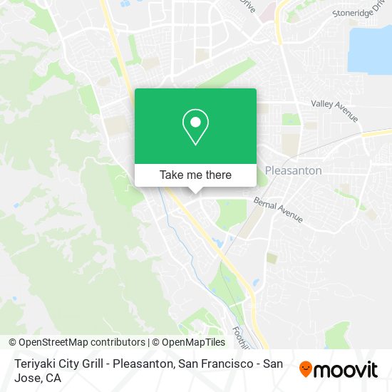Teriyaki City Grill - Pleasanton map