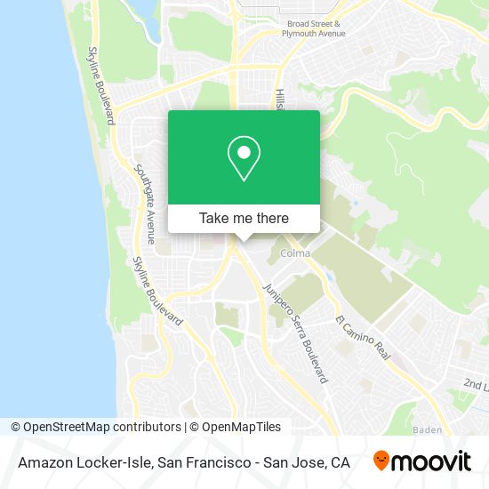 Mapa de Amazon Locker-Isle