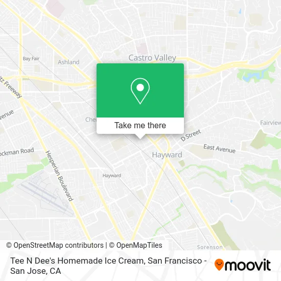 Tee N Dee's Homemade Ice Cream map