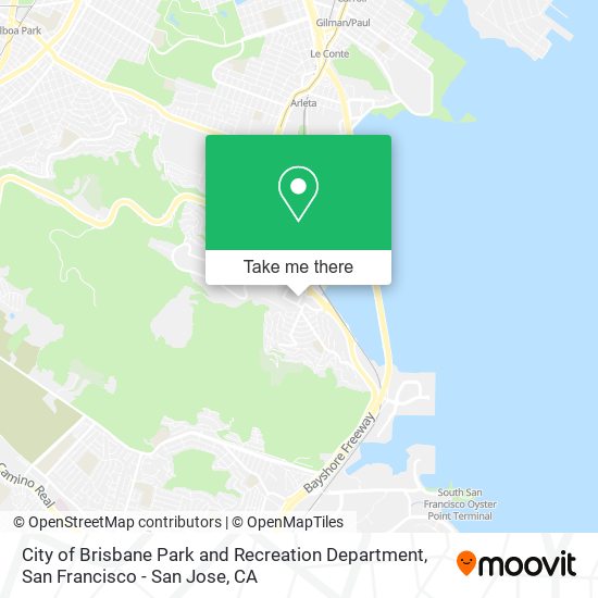 Mapa de City of Brisbane Park and Recreation Department