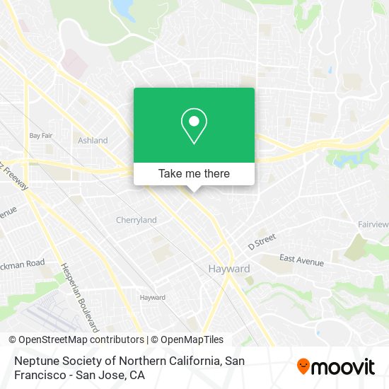 Mapa de Neptune Society of Northern California