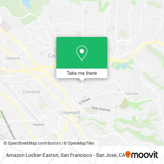 Amazon Locker-Easton map
