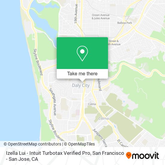 Mapa de Izella Lui - Intuit Turbotax Verified Pro