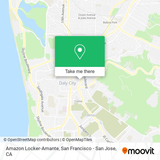 Mapa de Amazon Locker-Amante