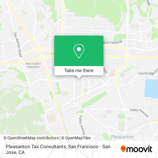 Pleasanton Tax Consultants map